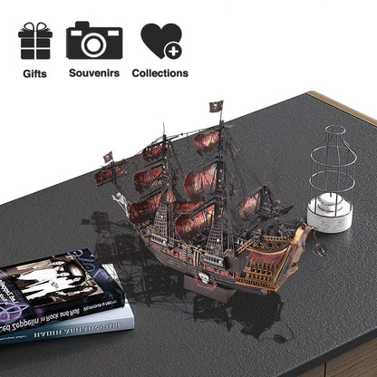 EternalMetal 3D Puzzle Flaggschiff von Blackbeard (Queen Anne's Revenge)